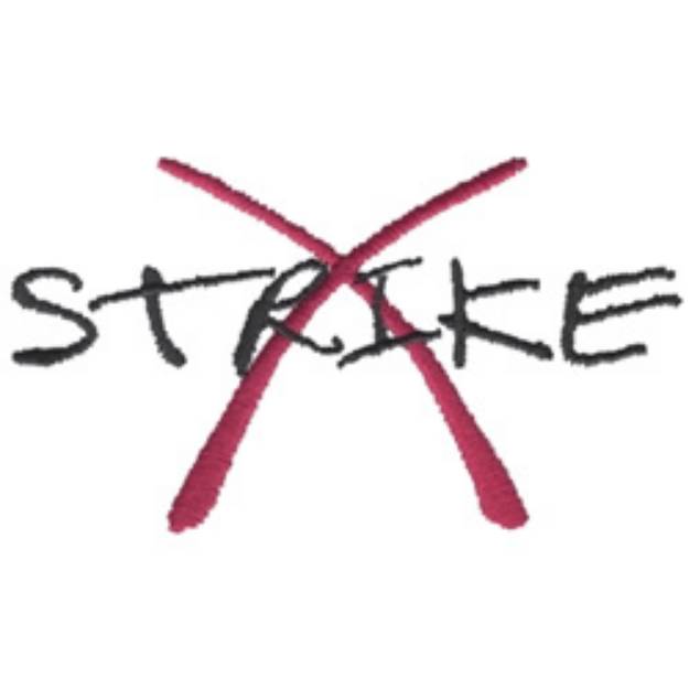 Picture of Strike Machine Embroidery Design