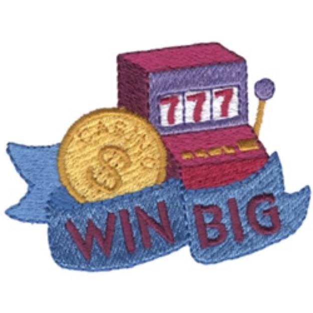 Picture of Win Big Machine Embroidery Design