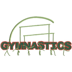 Gymnastics Machine Embroidery Design