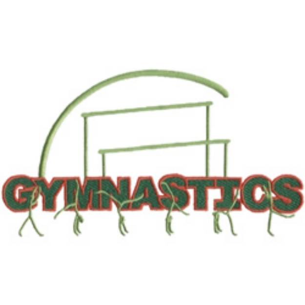 Picture of Gymnastics Machine Embroidery Design
