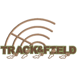 Track & Field Machine Embroidery Design