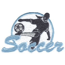 Womens Soccer Machine Embroidery Design