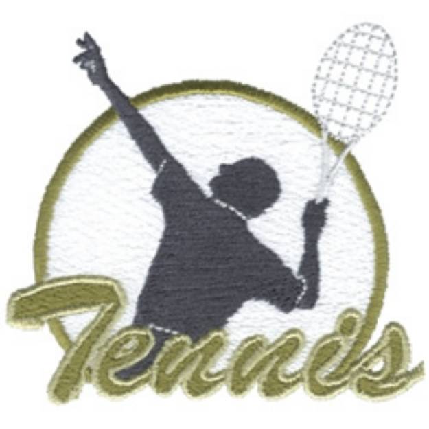 Picture of Male Tennis Machine Embroidery Design