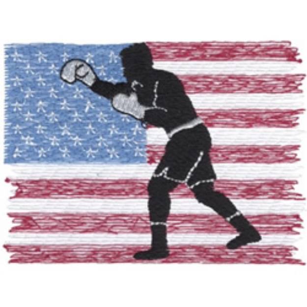 Picture of American Boxing Machine Embroidery Design