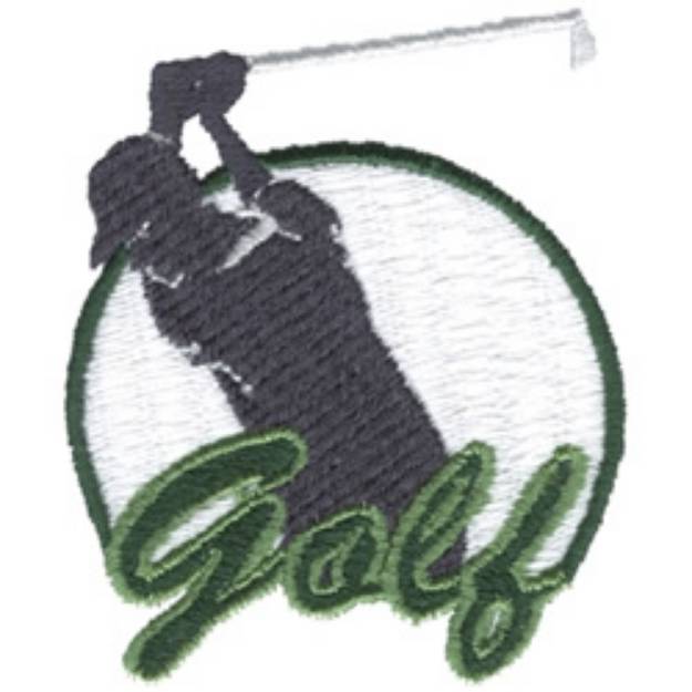 Picture of Golf Logo Machine Embroidery Design
