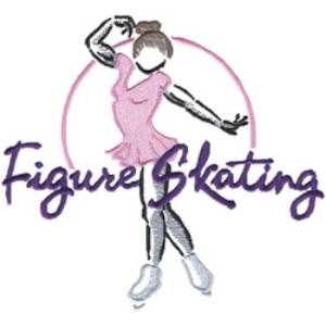 Picture of Figure Skating Machine Embroidery Design