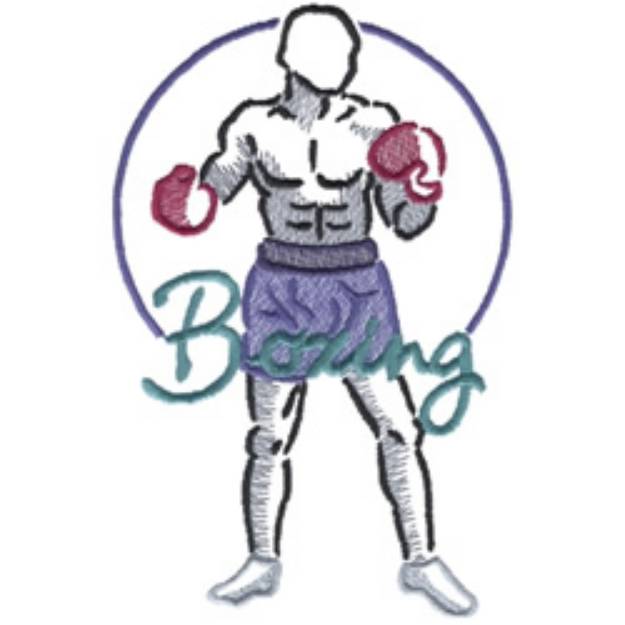 Picture of Boxing Machine Embroidery Design