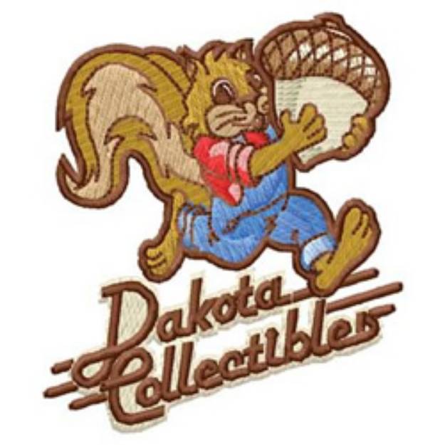 Picture of Dakota Squirrel Machine Embroidery Design