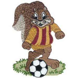 Picture of Soccer Squirrel Machine Embroidery Design
