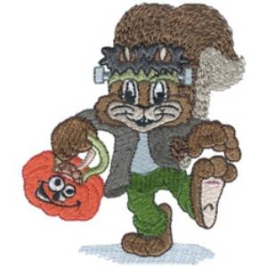 Picture of Halloween Squirrel Machine Embroidery Design