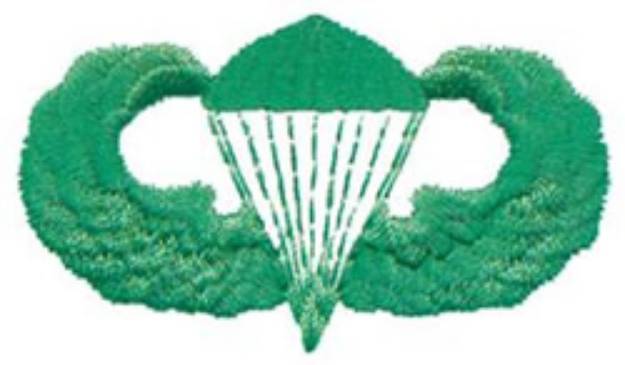 Picture of Parachutist Machine Embroidery Design