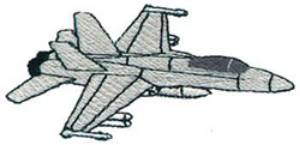 Picture of F-18 Hornet Machine Embroidery Design