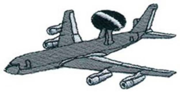 Picture of Awacs E-3 Sentry Machine Embroidery Design