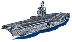 Aircraft Carrier Machine Embroidery Design