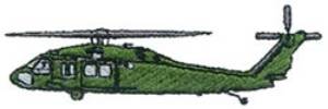 Picture of Uh-60 Blackhawk Machine Embroidery Design