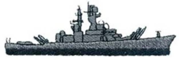 Picture of Missile Cruiser Machine Embroidery Design