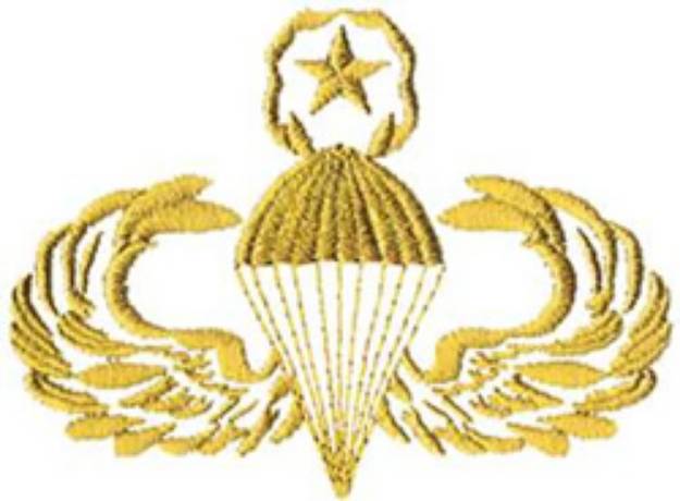 Picture of Army Master Jump Wings Machine Embroidery Design
