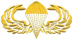 Army Novice Jump Wings Machine Embroidery Design