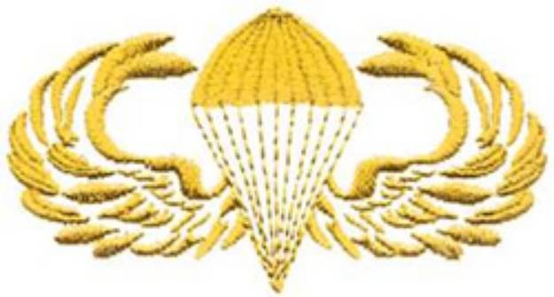 Picture of Army Novice Jump Wings Machine Embroidery Design