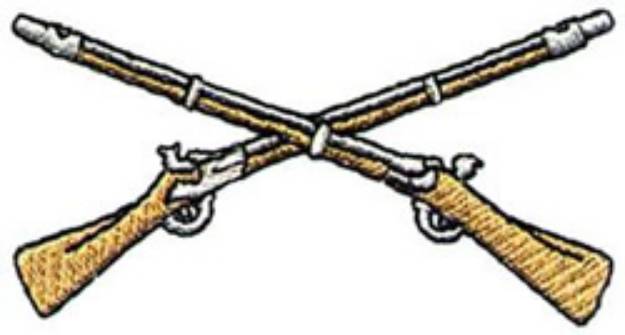 Picture of Infantry Officer Machine Embroidery Design