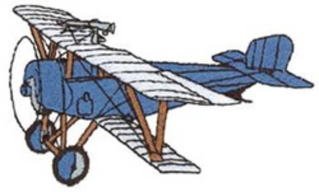 Picture of Biplane Machine Embroidery Design