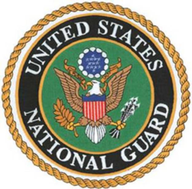 Picture of National Guard Emblem Machine Embroidery Design