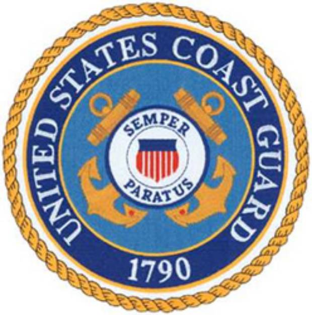 Picture of Coast Guard Emblem Machine Embroidery Design
