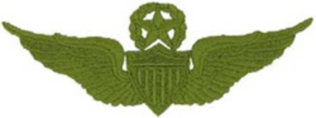Picture of Army Command Pilot Machine Embroidery Design