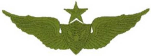 Picture of Army Senior Airman Machine Embroidery Design