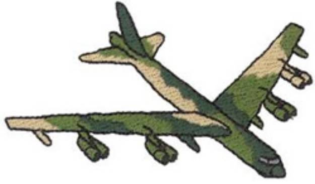Picture of B-52 Stratofortress Machine Embroidery Design