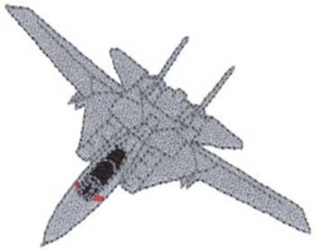 Picture of F-14 A Tomcat Machine Embroidery Design