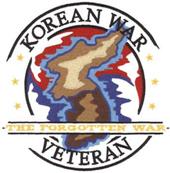 Korean War Logo Machine Embroidery Design
