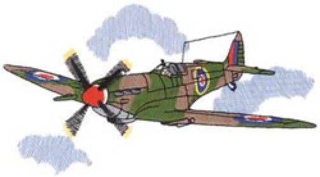 Picture of Spitfire Machine Embroidery Design
