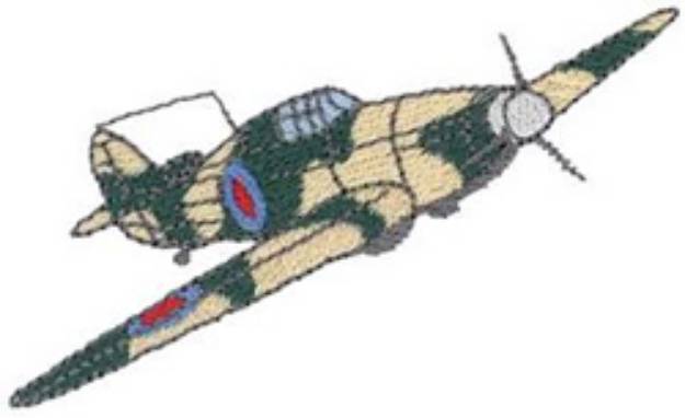 Picture of Hawker Hurricane Machine Embroidery Design