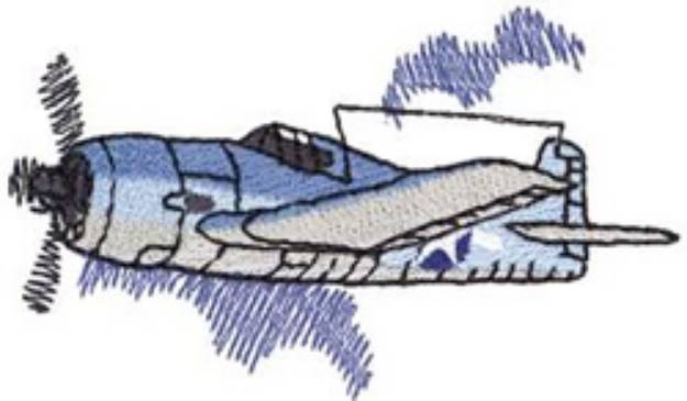 Picture of F 6 F Hellcat Machine Embroidery Design