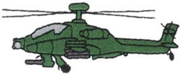 Picture of A H-64 D Longbow Apache Machine Embroidery Design