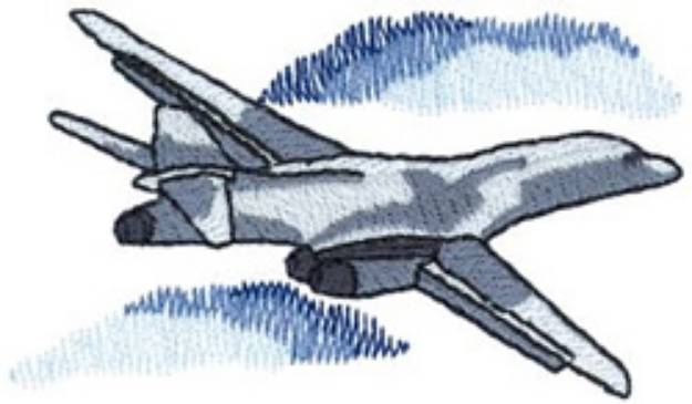 Picture of B-1 Bomber Machine Embroidery Design
