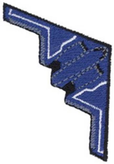 Picture of B-2 Stealth Bomber Machine Embroidery Design