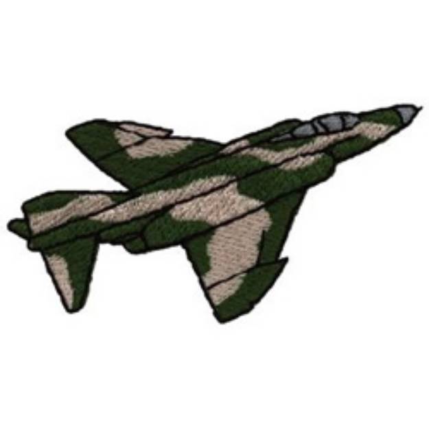 Picture of F-4 Phantom Machine Embroidery Design