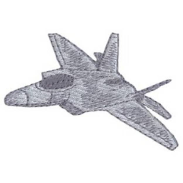 Picture of F-22 Raptor Machine Embroidery Design