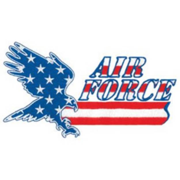 Picture of Air Force Machine Embroidery Design