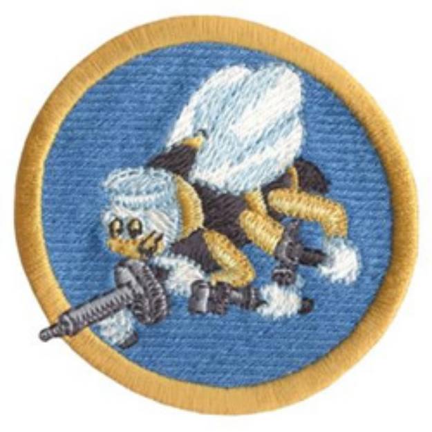 Picture of Navy Seabee Machine Embroidery Design
