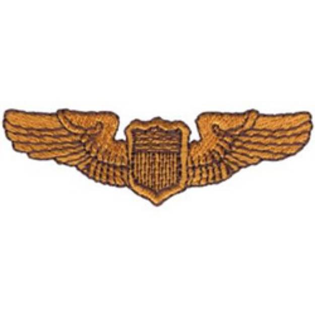Picture of Air Force Pilot Machine Embroidery Design