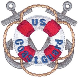 Coast Guard Machine Embroidery Design