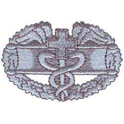 Combat Medic Badge Machine Embroidery Design