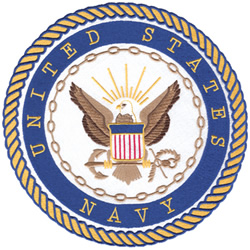 Navy Insignia Machine Embroidery Design