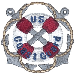 Coast Guard Machine Embroidery Design