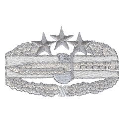 4th Combat Action Badge Machine Embroidery Design