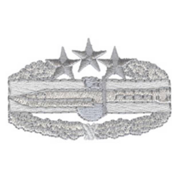 Picture of 4th Combat Action Badge Machine Embroidery Design