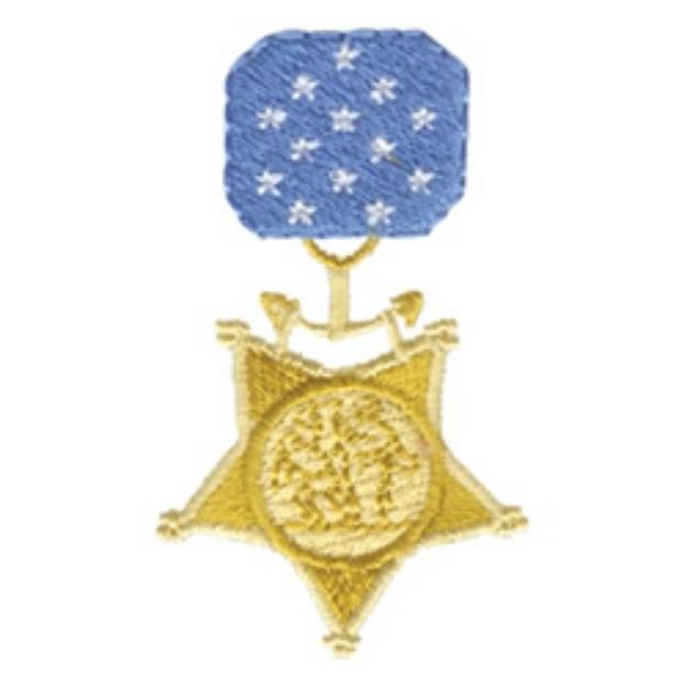 Picture of Navy Medal Of Honor Machine Embroidery Design